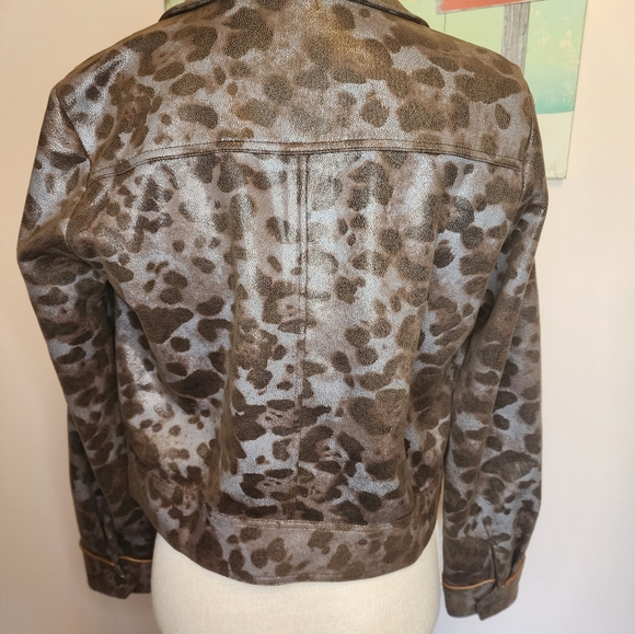 Mystree EUC animal print jacket S lightweight soft - Picture 5 of 9